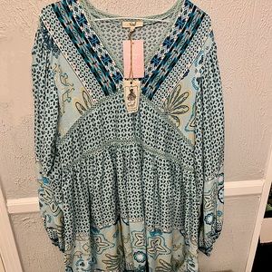 “Easel” brand spring dress; size large; new with tags